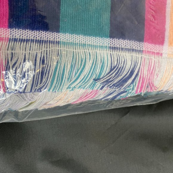 Anthropologie Retro Vibe Striped Velour Beach Spa Towel NWT - Picture 4 of 4